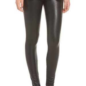 Commando Women’s Perfect Control Faux Leather Leggings – Black – Size L